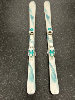 Used Salomon KIANA Womens DH Ski/Binding White 158 cm