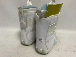 Used Salomon LINEA Girls Snowboard Boots White Junior 06