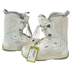 Used Salomon LINEA Womens Snowboard Boots White Senior 9