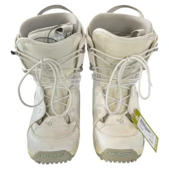 Used Salomon LINEA Womens Snowboard Boots White Senior 9