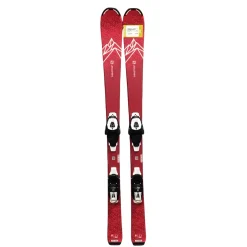 Used Salomon LUX Girls DH Ski/Binding Pink 130 cm