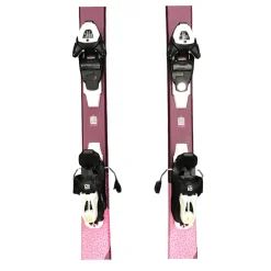 Used Salomon LUX JR Girls DH Ski/Binding Pink 150 cm