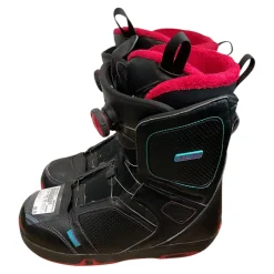 Used Salomon PEARL BOA SZ 9.5 Womens Snowboard Boots Black Senior 9.5
