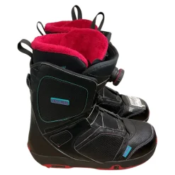 Used Salomon PEARL BOA SZ 9.5 Womens Snowboard Boots Black Senior 9.5