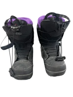 Used Salomon PEARL BOA Womens Snowboard Boots Purple Senior 5