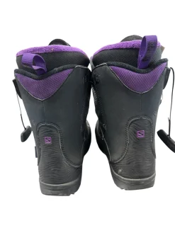 Used Salomon PEARL BOA Womens Snowboard Boots Purple Senior 5