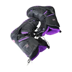 Used Salomon PEARL WMNS SNOW BOOTS 8.5 Womens Snowboard Boots Black And Purple Senior 8.5