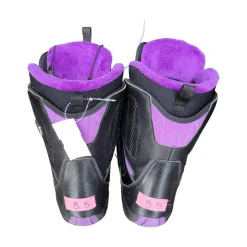 Used Salomon PEARL WMNS SNOW BOOTS 8.5 Womens Snowboard Boots Black And Purple Senior 8.5
