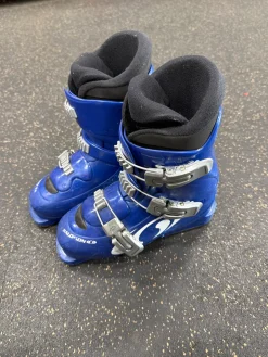 Used Salomon PERFORMA T3 Boys DH Ski Boot Royal Blue 230 MP - J05 - W06