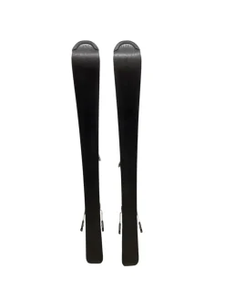 Used Salomon Q MAX JR Boys Skis Only Red 100 cm
