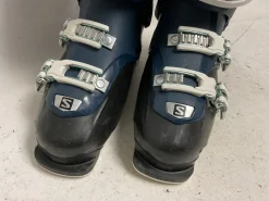 Used Salomon QST ACCESS 70W Womens DH Ski Boot White/Black/Navy 240 MP - J06 - W07