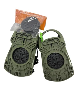 Used Salomon RHYTHM Mens Snowboard Bindings Army Green LG - Excellent