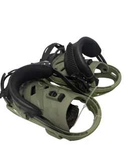 Used Salomon RHYTHM Mens Snowboard Bindings Army Green LG - Excellent