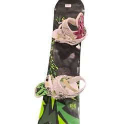 Used Salomon SEQUENCE 156 BURTON YO BINDINGS Womens Board/Bindings Black 156 cm