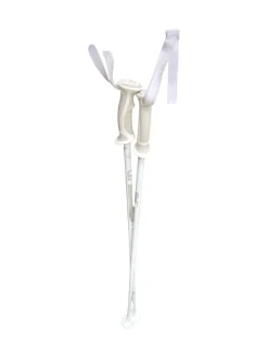 Used Salomon SKI POLES Mens DH Ski Pole White 110 cm / 44 in