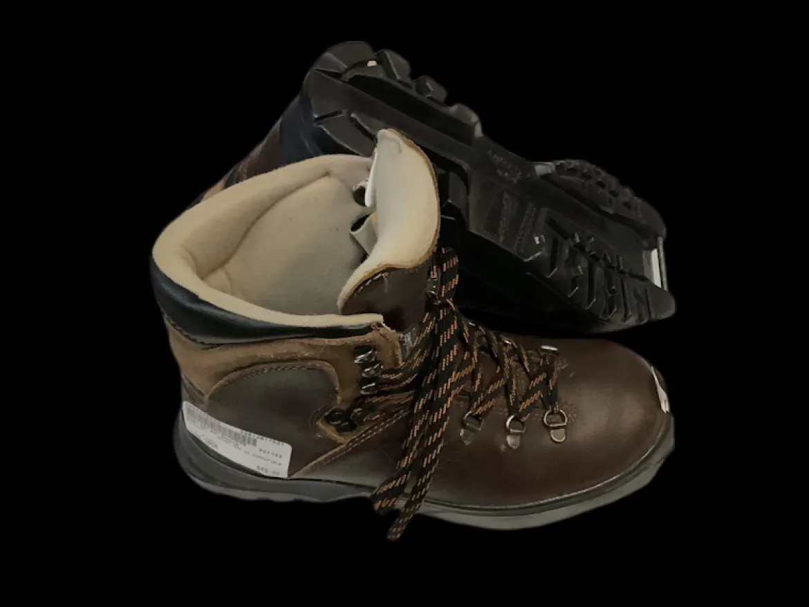 Used Salomon SNS XA COMPATIBLE Womens SNS XC Ski Boots Brown W 06.5-07 / JR 4.5-05