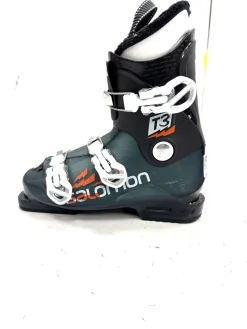 Used Salomon T3 Boys DH Ski Boot Black 245 MP - M06.5 - W07.5