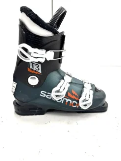 Used Salomon T3 Boys DH Ski Boot Black 245 MP - M06.5 - W07.5
