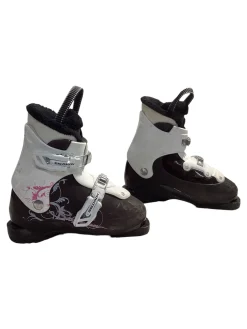 Used Salomon T2 Girls DH Ski Boot White 210 MP - J02