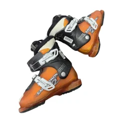 Used Salomon T2 JR SKI BOOTS Boys DH Ski Boot Orange 180 MP - Y11
