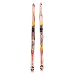 Used Salomon TEAM RACING GR Boys XC Ski/Binding 121 cm