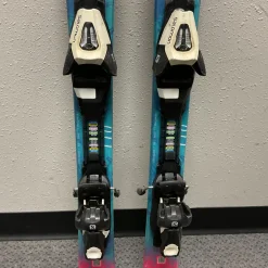 Used Salomon THE LUX JR Girls DH Ski/Binding Pink 110 cm