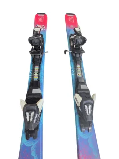 Used Salomon THE LUX JR SKIS 120CM Girls DH Ski/Binding Pink 120 cm