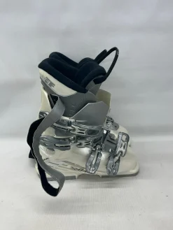 Used Salomon THERMIC FIT Girls DH Ski Boot White 235 MP - J05.5 - W06.5