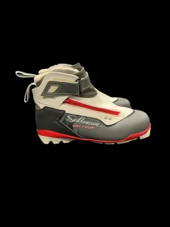 Used Salomon Womens SNS XC Ski Boots Grey W 06 / JR 04-04.5