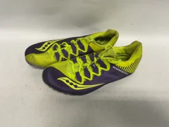 Used Saucony SHOWDOWN Track & Field Cleats Adult Purple Senior 8