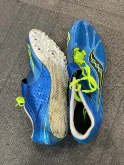 Used Saucony Track & Field Cleats Adult Royal Blue Senior 11.5