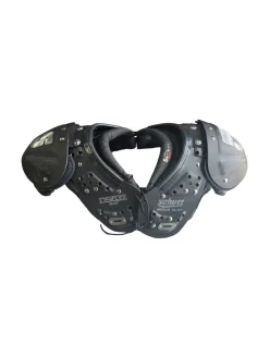Used Schutt DS DLEX PADS YOUTH MEDIUM FB Shoulder Pads Black MD