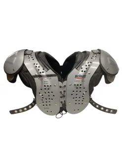 Used Schutt VARSITY FLEX FB Shoulder Pads Grey LG