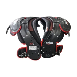 Used Schutt XV7 QB/WR SHOULDER PADS FB Shoulder Pads Black MD