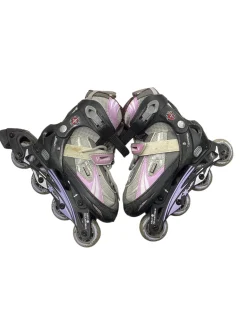 Used Schwinn CHALLENGE MODEL V Child Roller Quad Skates Pink Youth 09.5