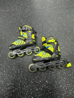 Used Schwinn Child Aggressive Skates Yellow Adjustable