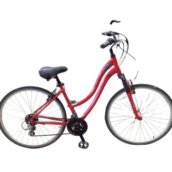 Used Schwinn VOYAGEUR 21 Cruiser Bike Womens Red 17-18