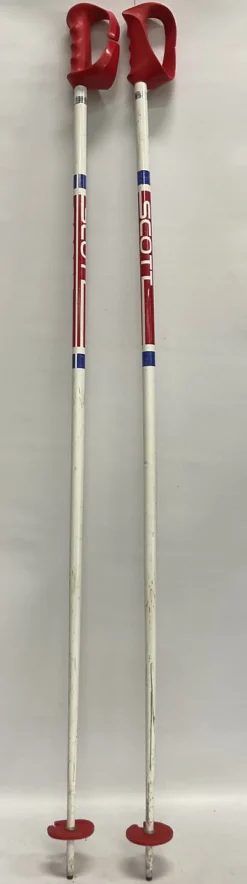 Used Scott Mens DH Ski Pole White 125 cm / 50 in