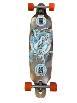 Used Sector 9 JOR ROS FLAMING DRAGON HORSE Longboard Brown Long