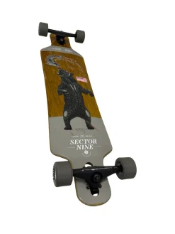 Used Sector 9 MERIDIAN GRIZZLY 40" Longboard Complete Skateboard w/ Drop Through Gullwing Charger Trucks