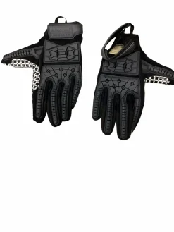 Used SEIBERTRON LINEMAN 2.0 FB Gloves Black And White MD