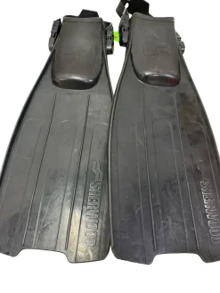 Used SHERWOOD Scuba Dive Fins Black