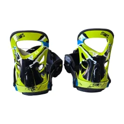 Used Sims LINK SNOWBOARD BINDINGS Mens Binding Only Yellow LG