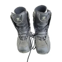 Used Sims RAIDER BOOTS SZ12 Mens Snowboard Boots Black Senior 12