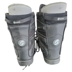 Used Sims RAIDER BOOTS SZ12 Mens Snowboard Boots Black Senior 12