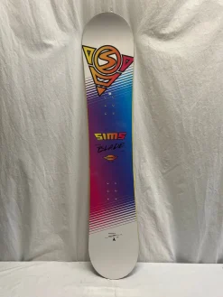 Used Sims SWITCH BLADE MINI Boys Snowboard Only White 130 cm