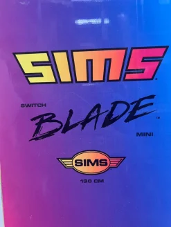 Used Sims SWITCH BLADE MINI Boys Snowboard Only White 130 cm