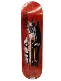 Used Skateboard Deck Only Red 8 1/2"
