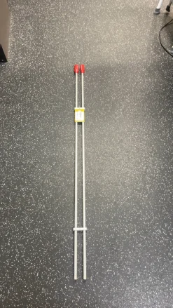 Used SKI POLES Boys DH Ski Pole Black 105 cm / 42 in