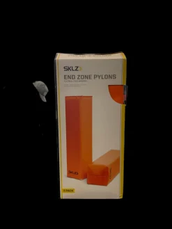 Used SKLZ END ZONE PYLONS FB Field Marker Orange